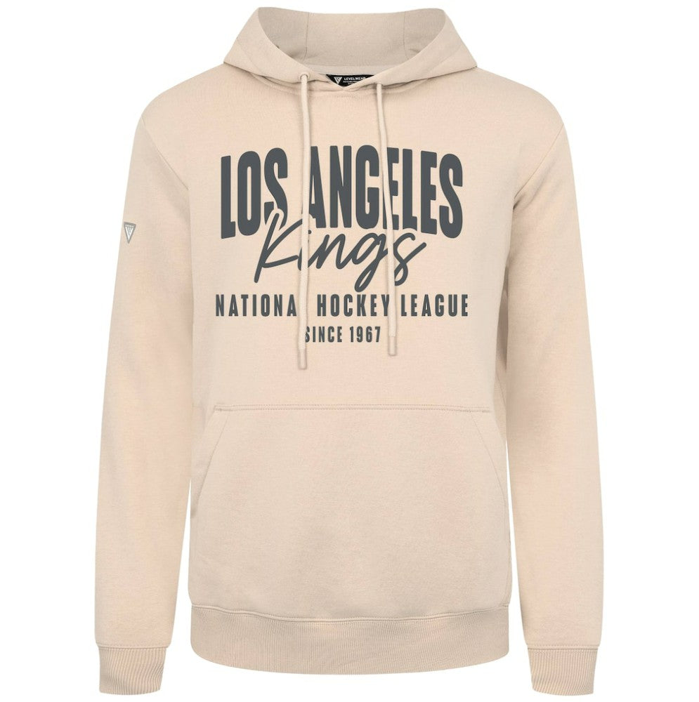 Los Angeles Kings Levelwear Podium Response Pullover Hoodie - Khaki | NHL Clearance