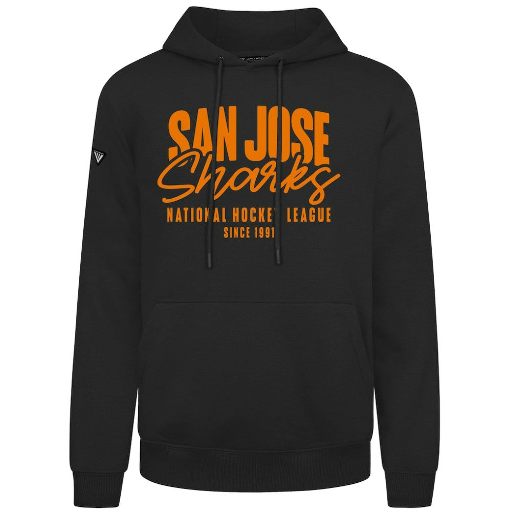 San Jose Sharks Levelwear Podium Response Pullover Hoodie - Black | NHL near me