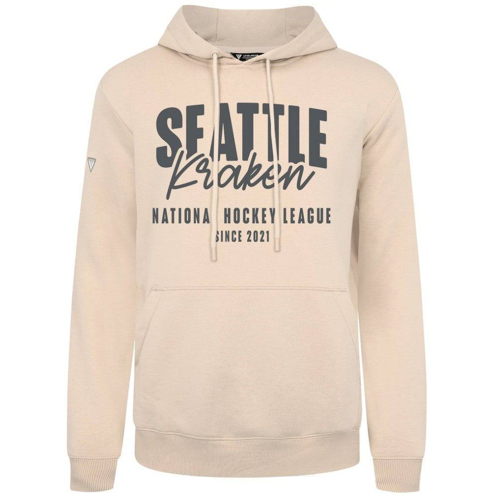 Seattle Kraken Levelwear Podium Response Pullover Hoodie - Khaki | NHL online