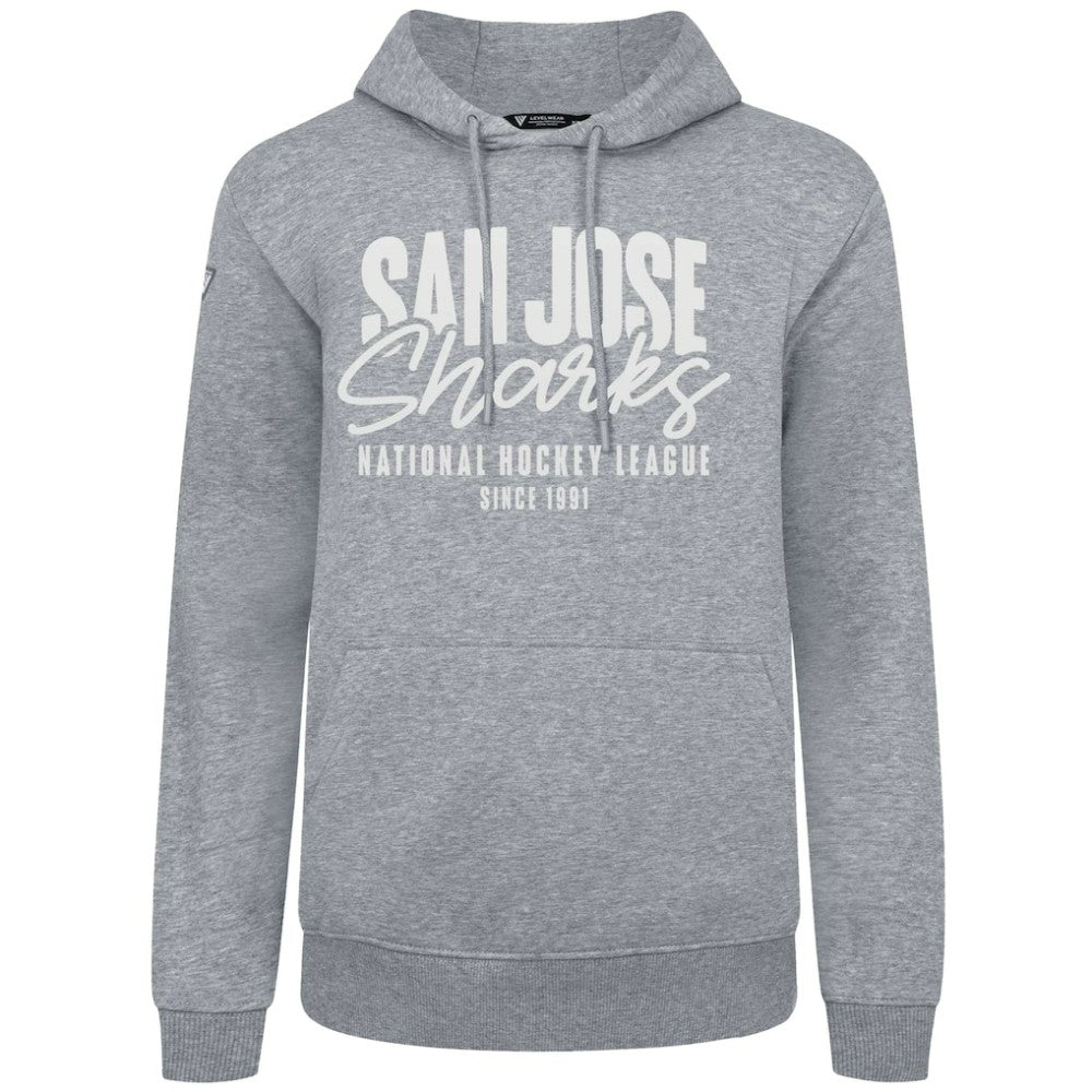 San Jose Sharks Levelwear Podium Response Pullover Hoodie - Gray | NHL near me