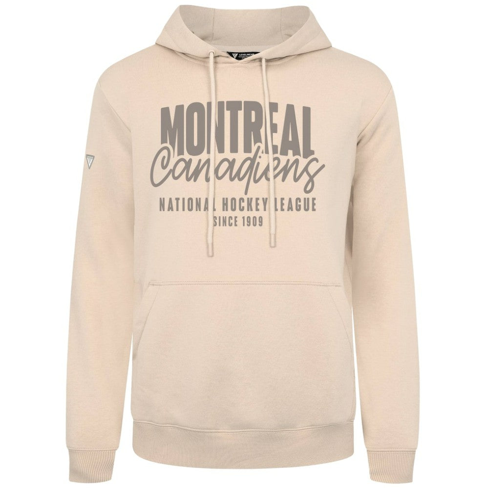 Montreal Canadiens Levelwear Podium Response Pullover Hoodie - Khaki | NHL Clearance