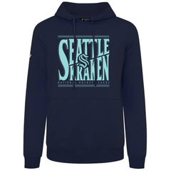 Seattle Kraken Levelwear Podium Powerhouse Pullover Hoodie - Deep Sea Blue | NHL sale