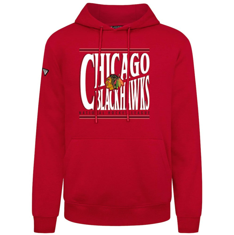 Chicago Blackhawks Levelwear Podium Powerhouse Pullover Hoodie - Red | NHL discount