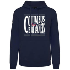 Columbus Blue Jackets Levelwear Podium Powerhouse Pullover Hoodie - Navy | NHL on sale
