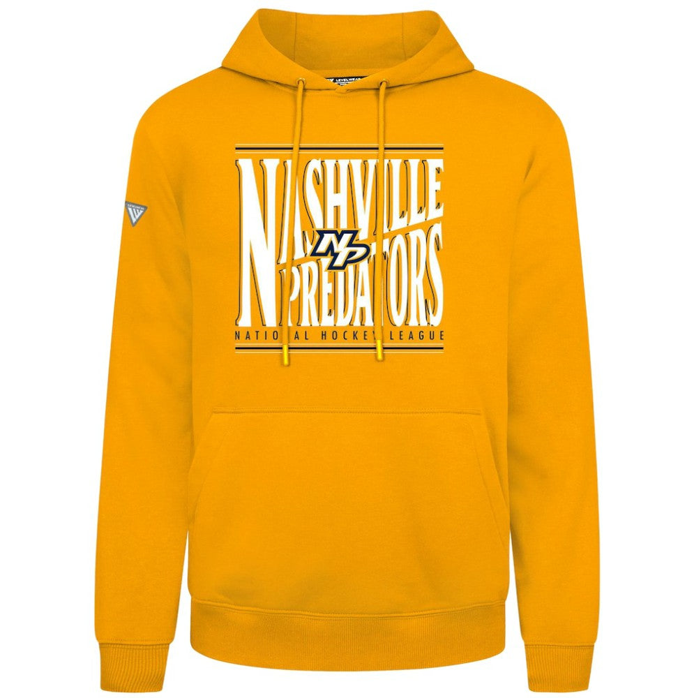 Nashville Predators Levelwear Podium Powerhouse Pullover Hoodie - Gold | NHL near me