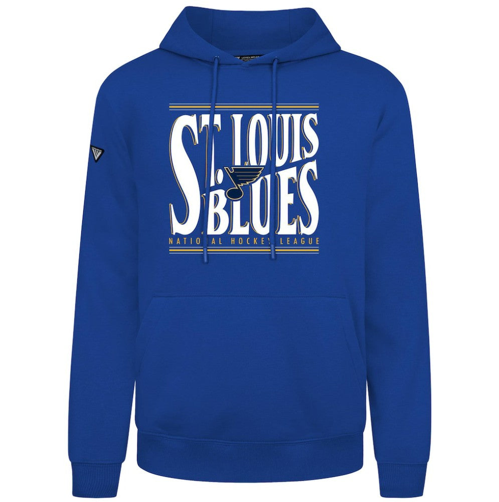 St. Louis Blues Levelwear Podium Powerhouse Pullover Hoodie - Royal | NHL Lifestyle