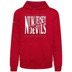 New Jersey Devils Levelwear Podium Powerhouse Pullover Hoodie - Red | NHL Lifestyle