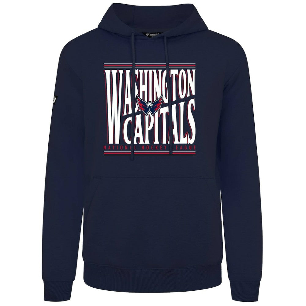 Washington Capitals Levelwear Podium Powerhouse Pullover Hoodie - Navy | NHL on sale