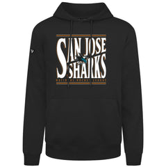 San Jose Sharks Levelwear Podium Powerhouse Pullover Hoodie - Black | NHL near me