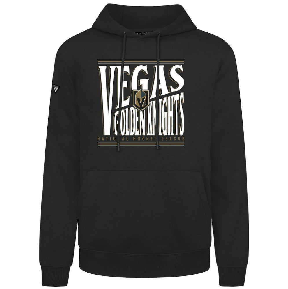 Vegas Golden Knights Levelwear Podium Powerhouse Pullover Hoodie - Black | NHL Clearance