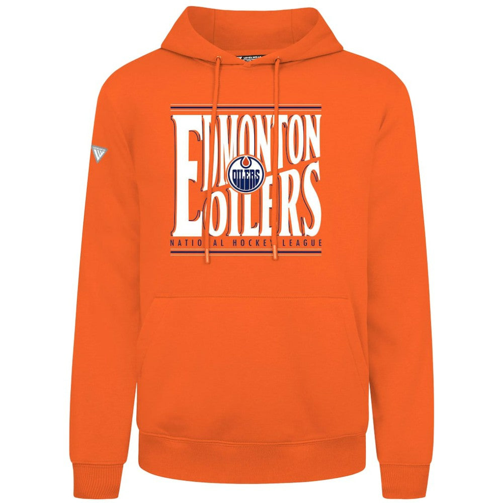 Edmonton Oilers Levelwear Podium Powerhouse Pullover Hoodie - Orange | NHL sale