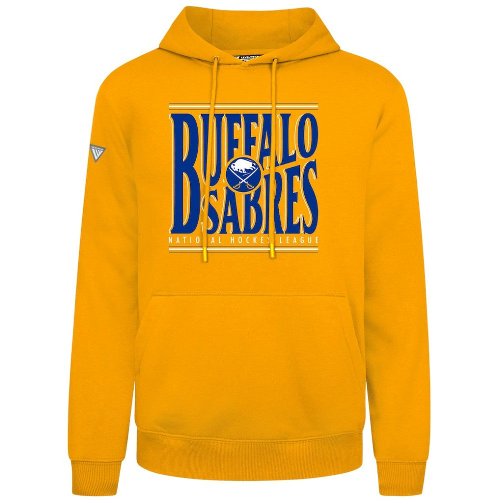 Buffalo Sabres Levelwear Podium Powerhouse Pullover Hoodie - Gold | NHL Clearance
