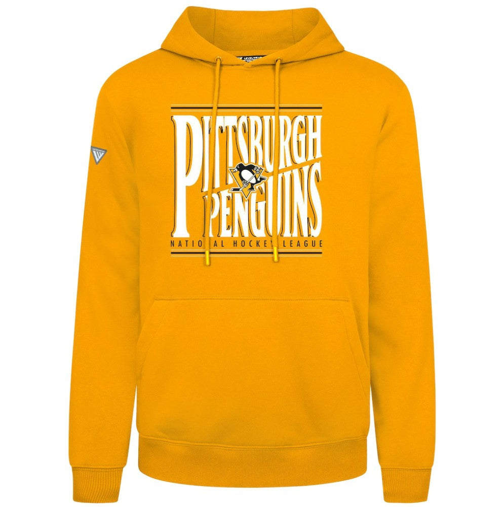 Pittsburgh Penguins Levelwear Podium Powerhouse Pullover Hoodie - Gold | NHL Lifestyle