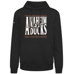 Anaheim Ducks Levelwear Podium Powerhouse Pullover Hoodie - Black | NHL Lifestyle