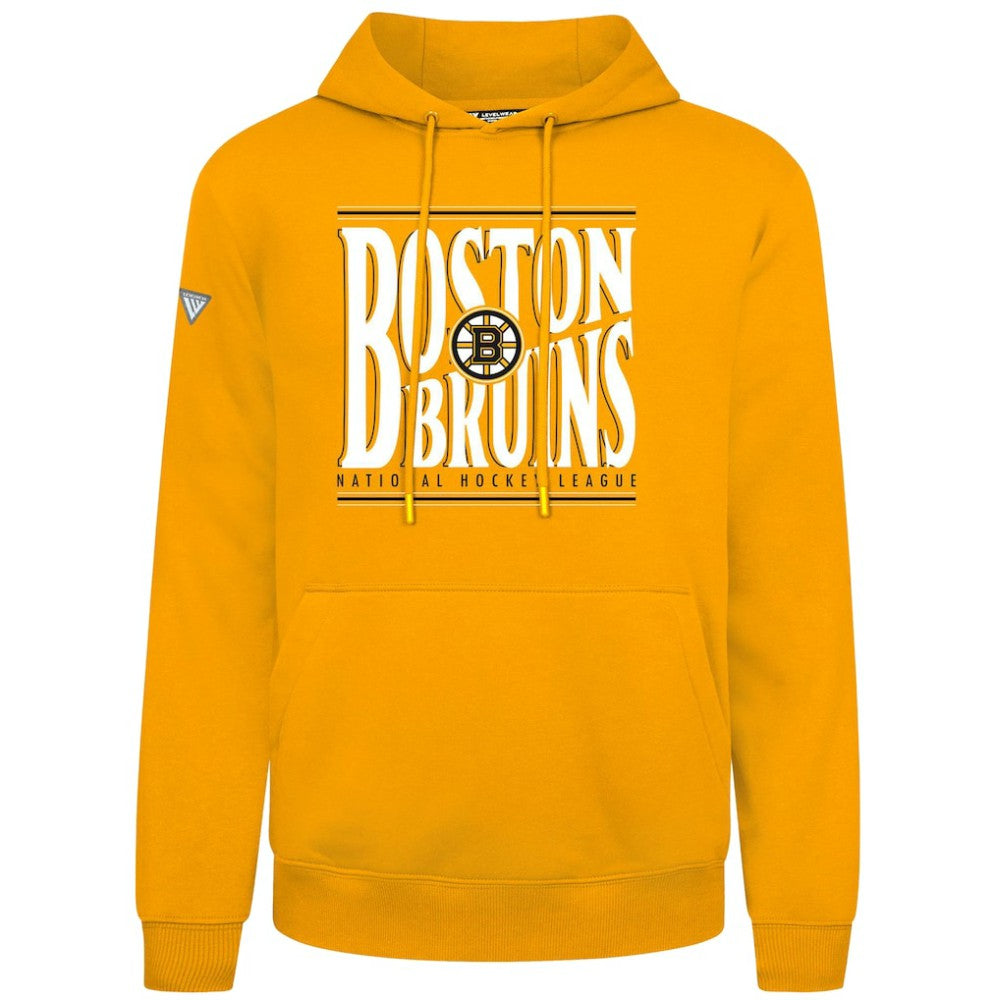 Boston Bruins Levelwear Podium Powerhouse Pullover Hoodie - Gold | NHL on sale