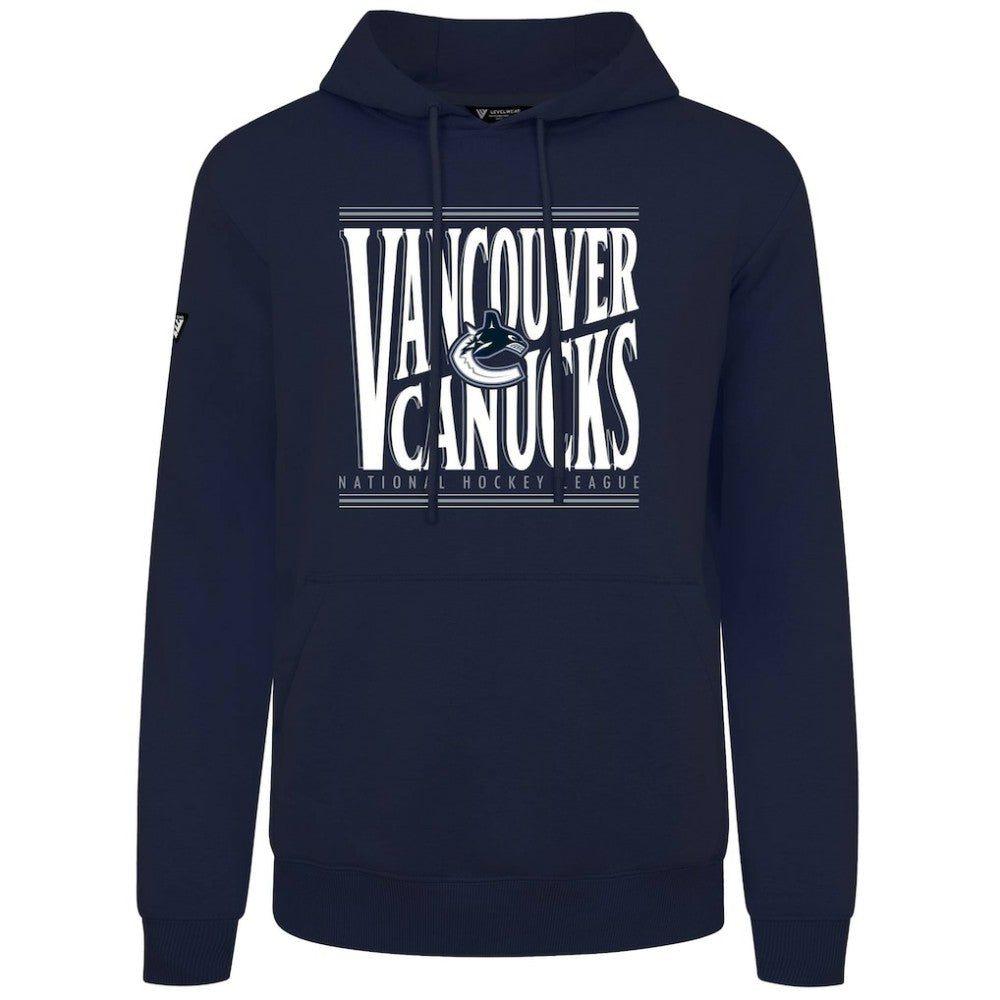 Vancouver Canucks Levelwear Podium Powerhouse Pullover Hoodie - Navy | NHL discount