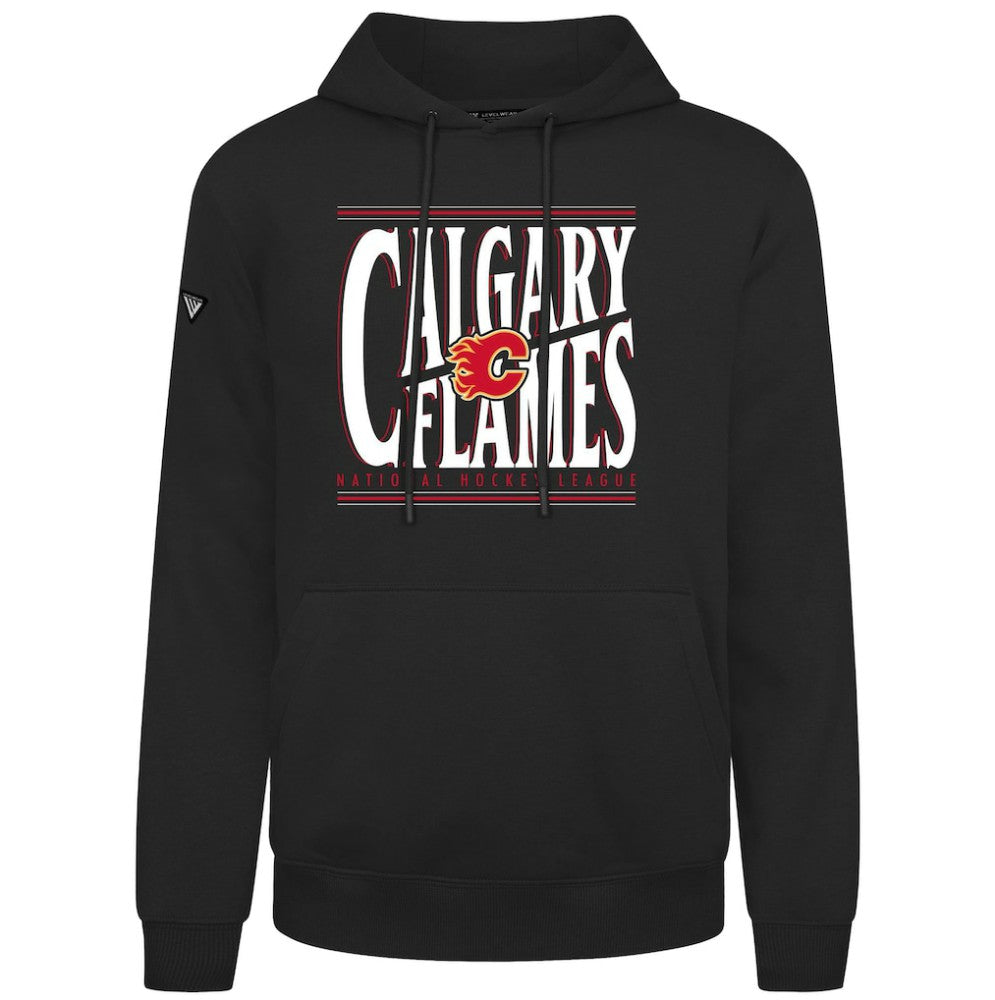 Calgary Flames Levelwear Podium Powerhouse Pullover Hoodie - Black | NHL online