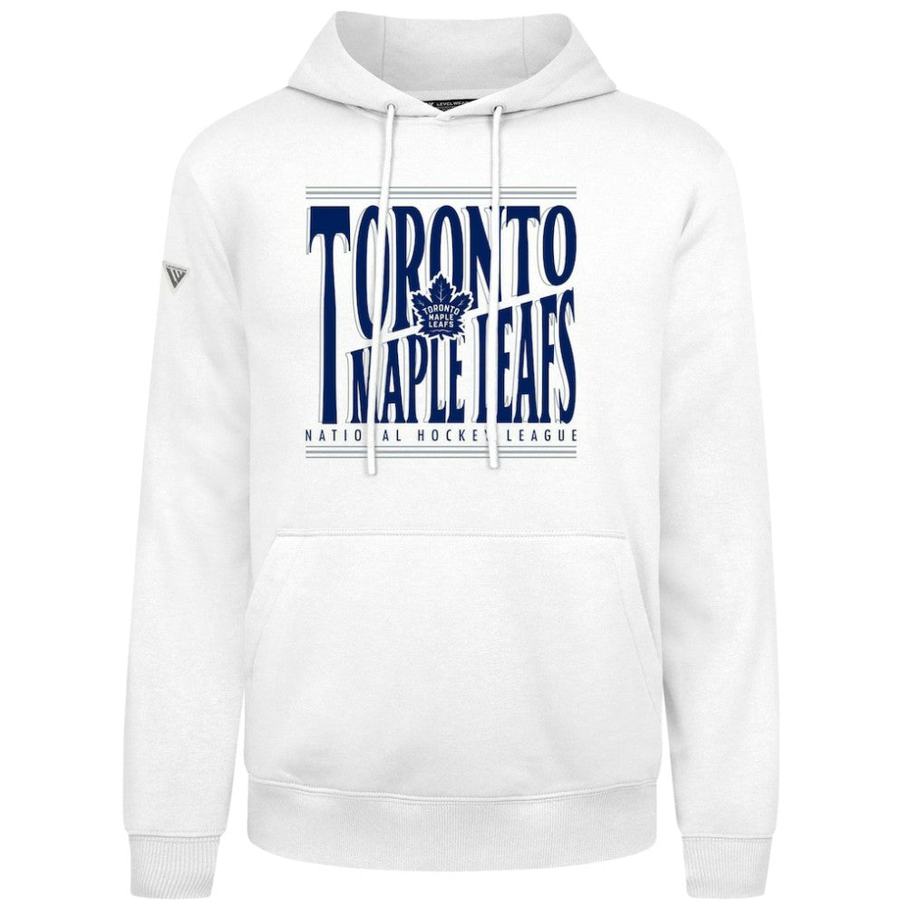 Toronto Maple Leafs Levelwear Podium Powerhouse Pullover Hoodie - White | NHL Lifestyle
