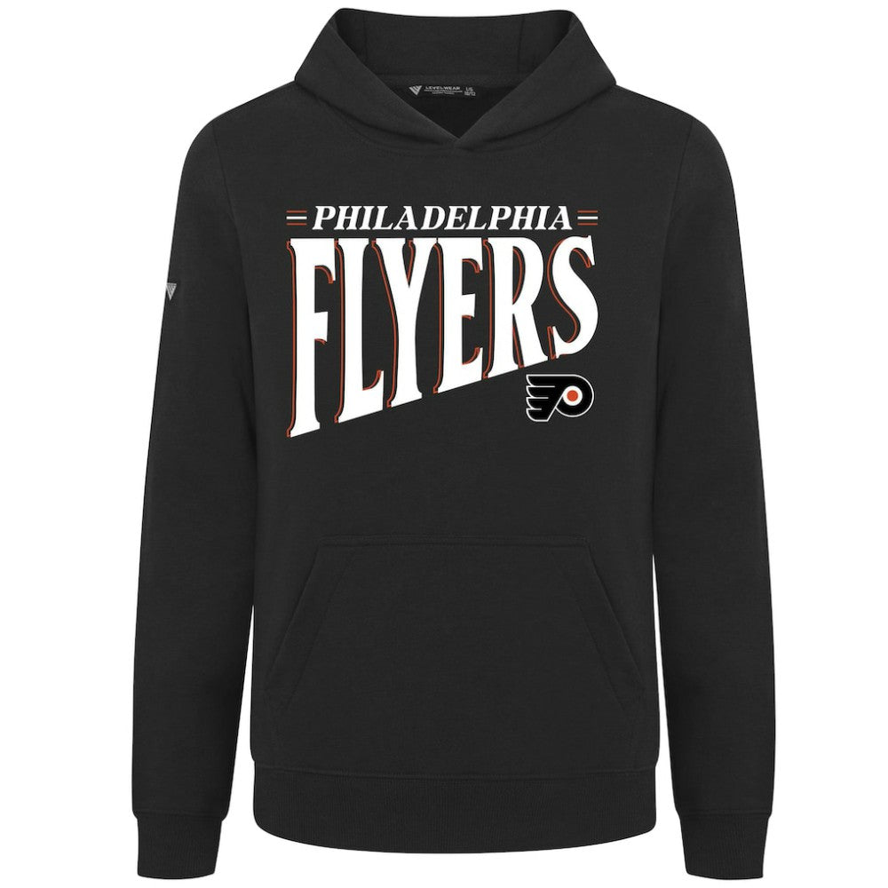 Philadelphia Flyers Levelwear Youth Jr Podium Tally Pullover Hoodie - Black | NHL Clearance