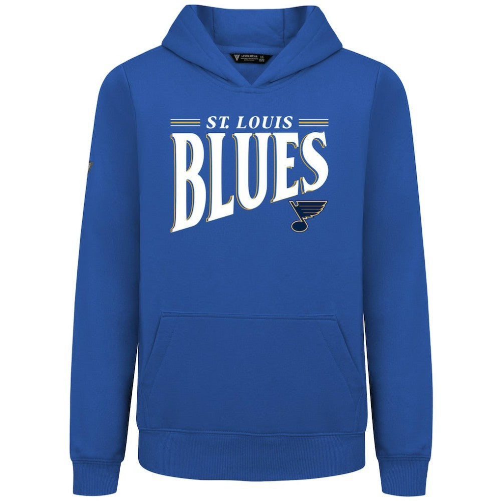 St. Louis Blues Levelwear Youth Jr Podium Tally Pullover Hoodie - Royal | NHL sale