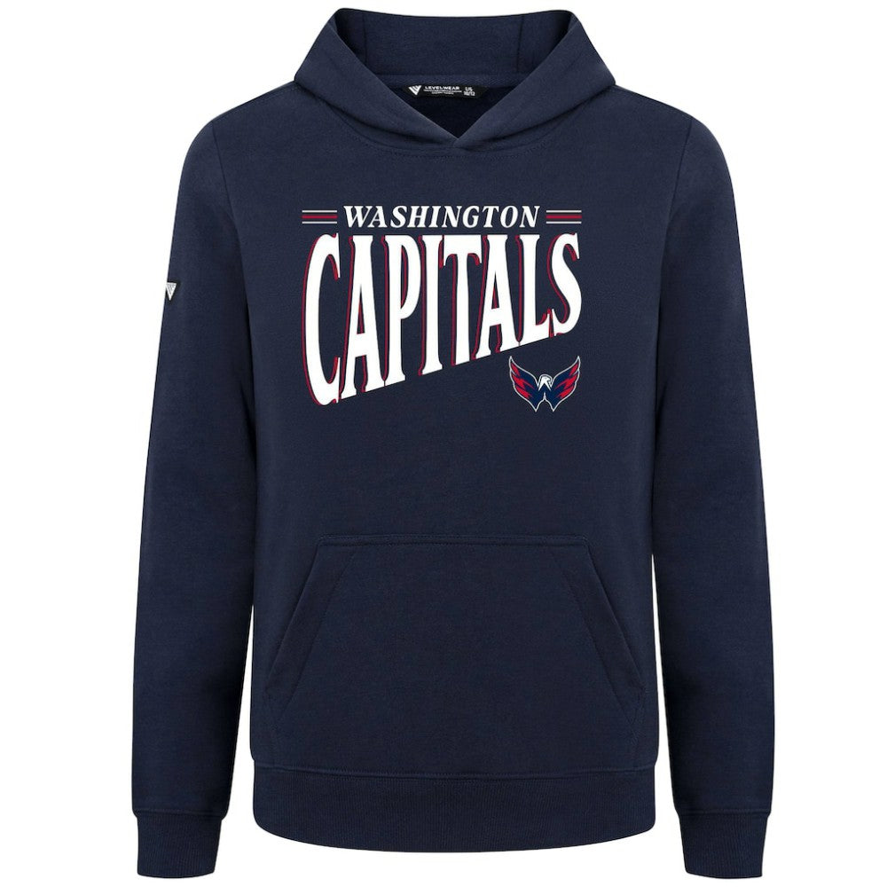 Washington Capitals Levelwear Youth Jr Podium Tally Pullover Hoodie - Navy | NHL online