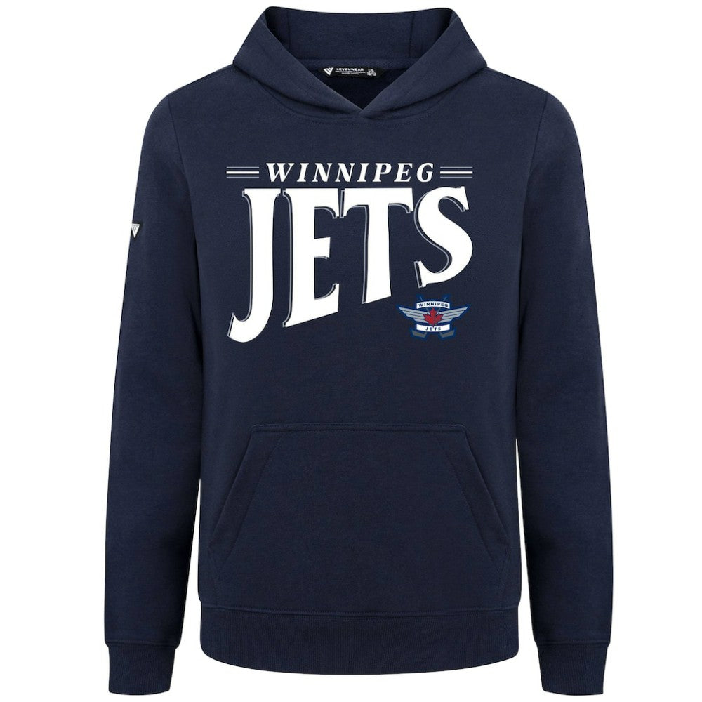 Winnipeg Jets Levelwear Youth Jr Podium Tally Pullover Hoodie - Navy | NHL sale
