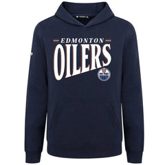 Edmonton Oilers Levelwear Youth Jr Podium Tally Pullover Hoodie - Navy | NHL near me
