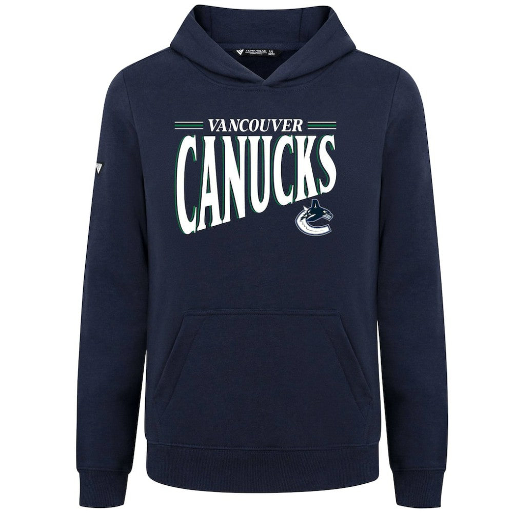 Vancouver Canucks Levelwear Youth Jr Podium Tally Pullover Hoodie - Navy | NHL Lifestyle