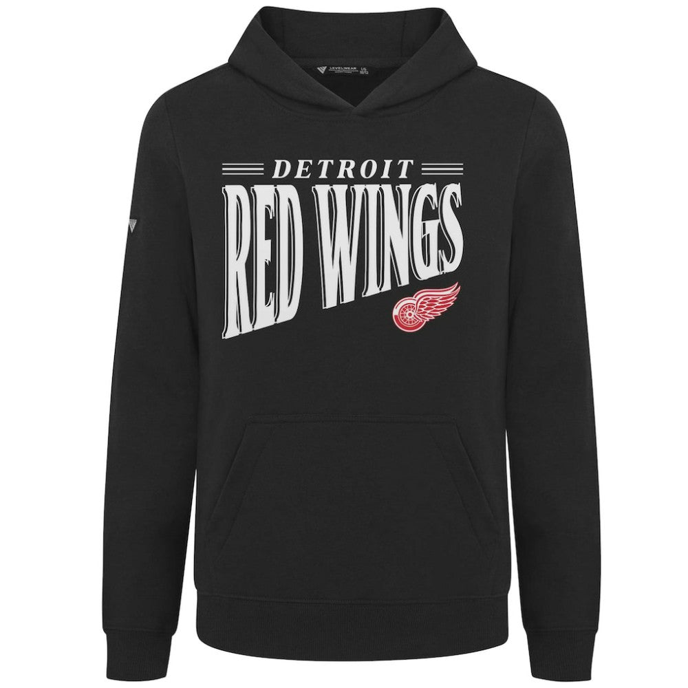 Detroit Red Wings Levelwear Youth Jr Podium Tally Pullover Hoodie - Black | NHL on sale