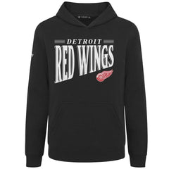 Detroit Red Wings Levelwear Youth Jr Podium Tally Pullover Hoodie - Black | NHL on sale