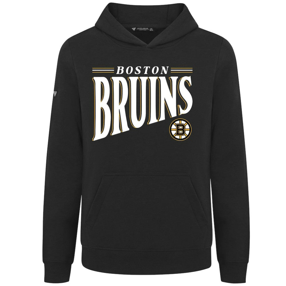 Boston Bruins Levelwear Youth Jr Podium Tally Pullover Hoodie - Black | NHL on sale