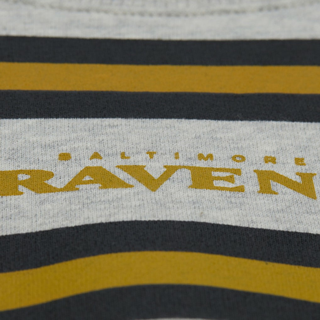 Baltimore Ravens All Over Print Vintage Fleece Crewneck Sweatshirt - Heather Gray - Mitchell & Ness