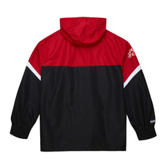 Kansas City Chiefs Tie Breaker Vintage Logo Lightweight Anorak Half-Zip Windbreaker - Red/Black - Mitchell & Ness