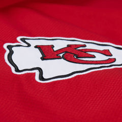 Kansas City Chiefs Tie Breaker Vintage Logo Lightweight Anorak Half-Zip Windbreaker - Red/Black - Mitchell & Ness