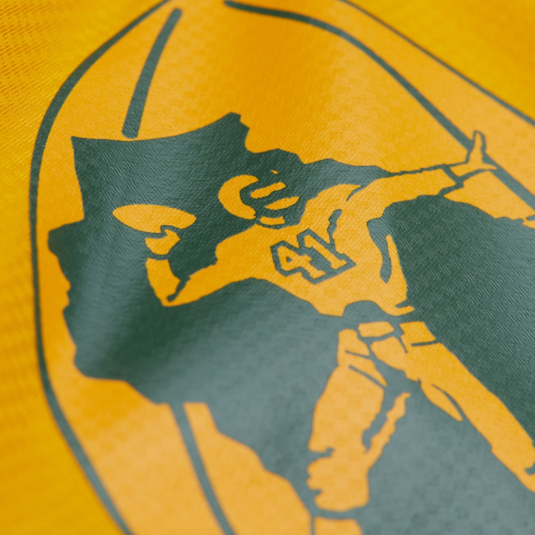 Green Bay Packers Tie Breaker Vintage Logo Lightweight Anorak Half-Zip Windbreaker - Gold/Green - Mitchell & Ness