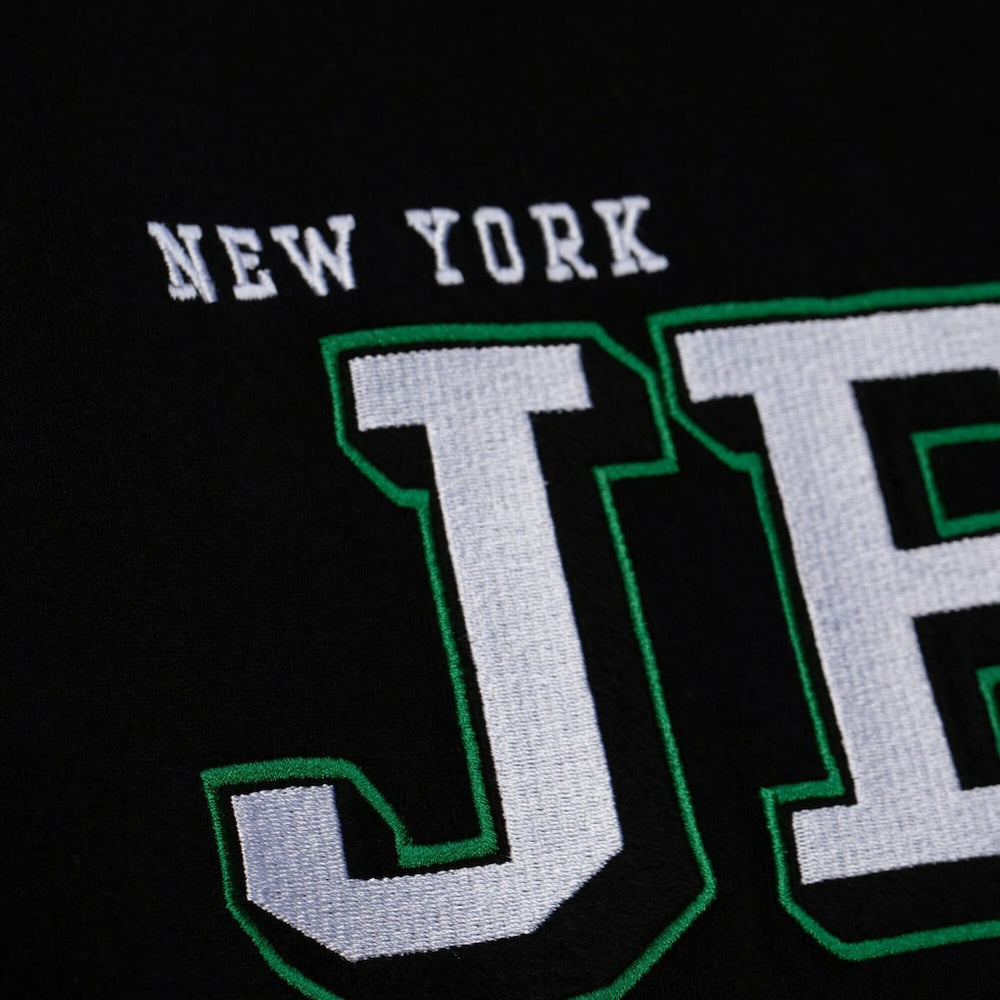 New York Jets Training Camp Vintage Logos Long Sleeve T-Shirt - Black - Mitchell & Ness