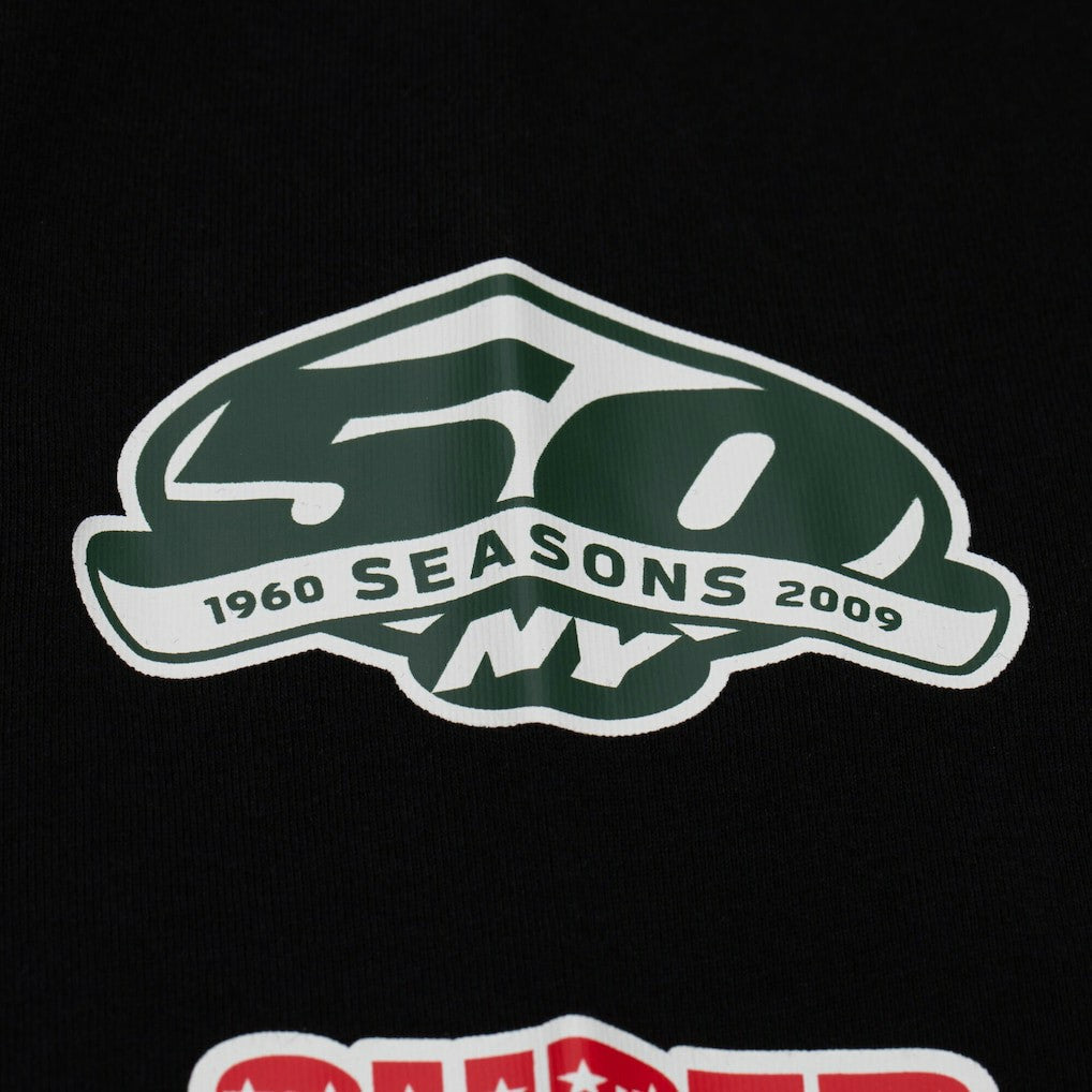 New York Jets Training Camp Vintage Logos Long Sleeve T-Shirt - Black - Mitchell & Ness