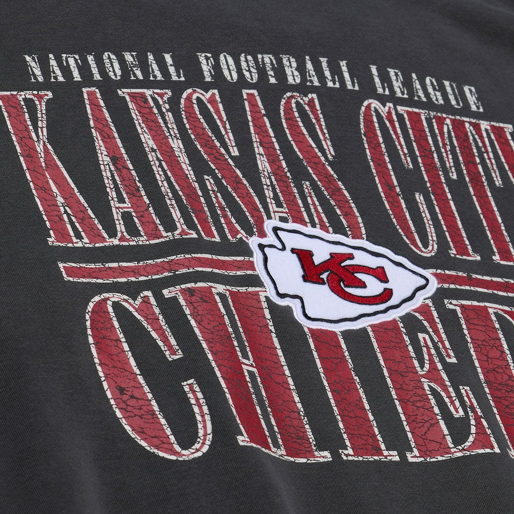 Kansas City Chiefs Downtown Collection Fleece Sweatshirt - Black - Mitchell & Ness