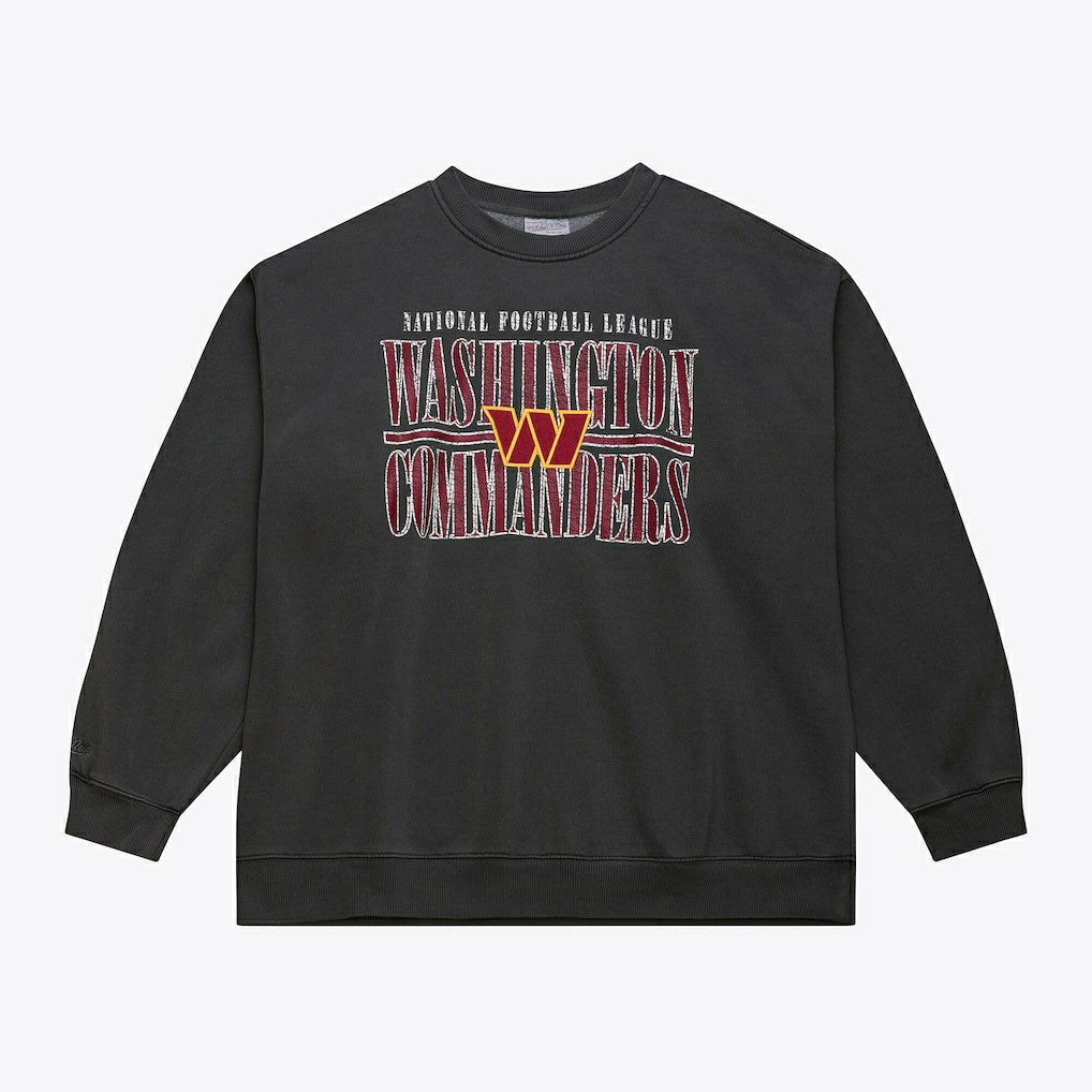 Washington Commanders Downtown Collection Fleece Sweatshirt - Black - Mitchell & Ness