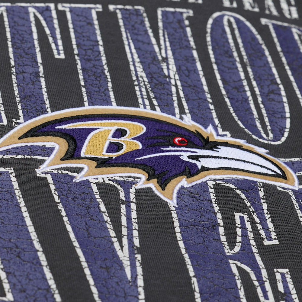 Baltimore Ravens Downtown Collection Fleece Sweatshirt - Black - Mitchell & Ness
