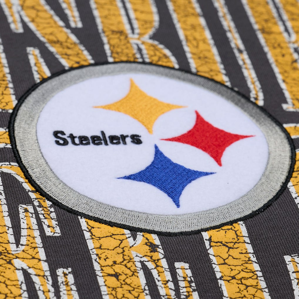Pittsburgh Steelers Downtown Collection Fleece Sweatshirt - Black - Mitchell & Ness