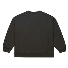 Green Bay Packers Downtown Crew Vintage Logo Sweatshirt - Black - Mitchell & Ness