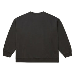 New England Patriots Downtown Crew Vintage Logo Sweatshirt - Black - Mitchell & Ness