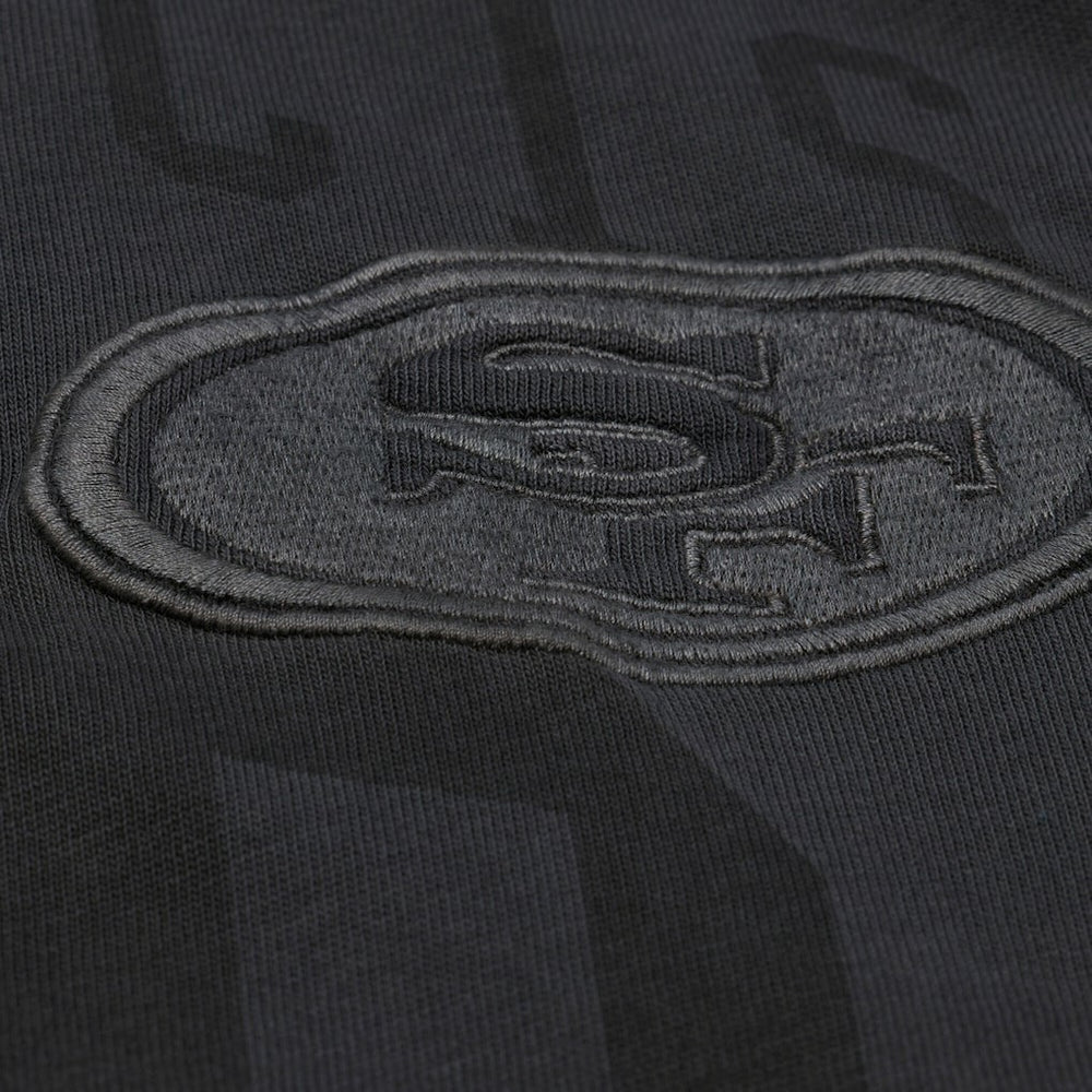 San Francisco 49ers Downtown Collection Premium T-Shirt - Black - Mitchell & Ness
