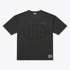 Los Angeles Chargers Downtown Collection Premium T-Shirt - Black - Mitchell & Ness