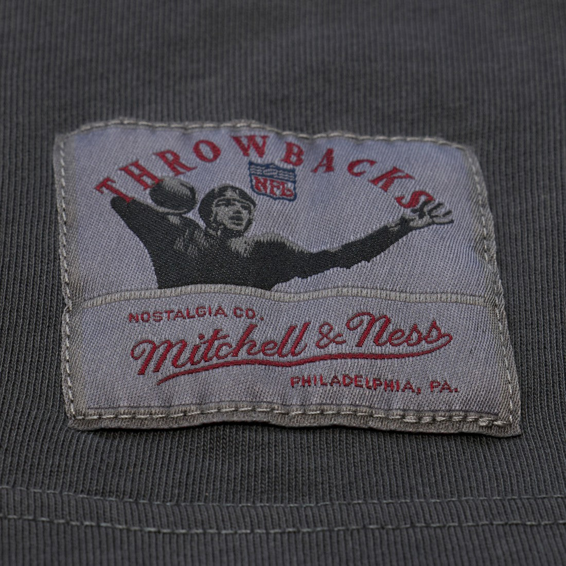 Denver Broncos Downtown Collection Premium Vintage Logo T-Shirt - Black - Mitchell & Ness