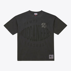 Tampa Bay Buccaneers Downtown Collection Premium Vintage Logo T-Shirt - Black - Mitchell & Ness