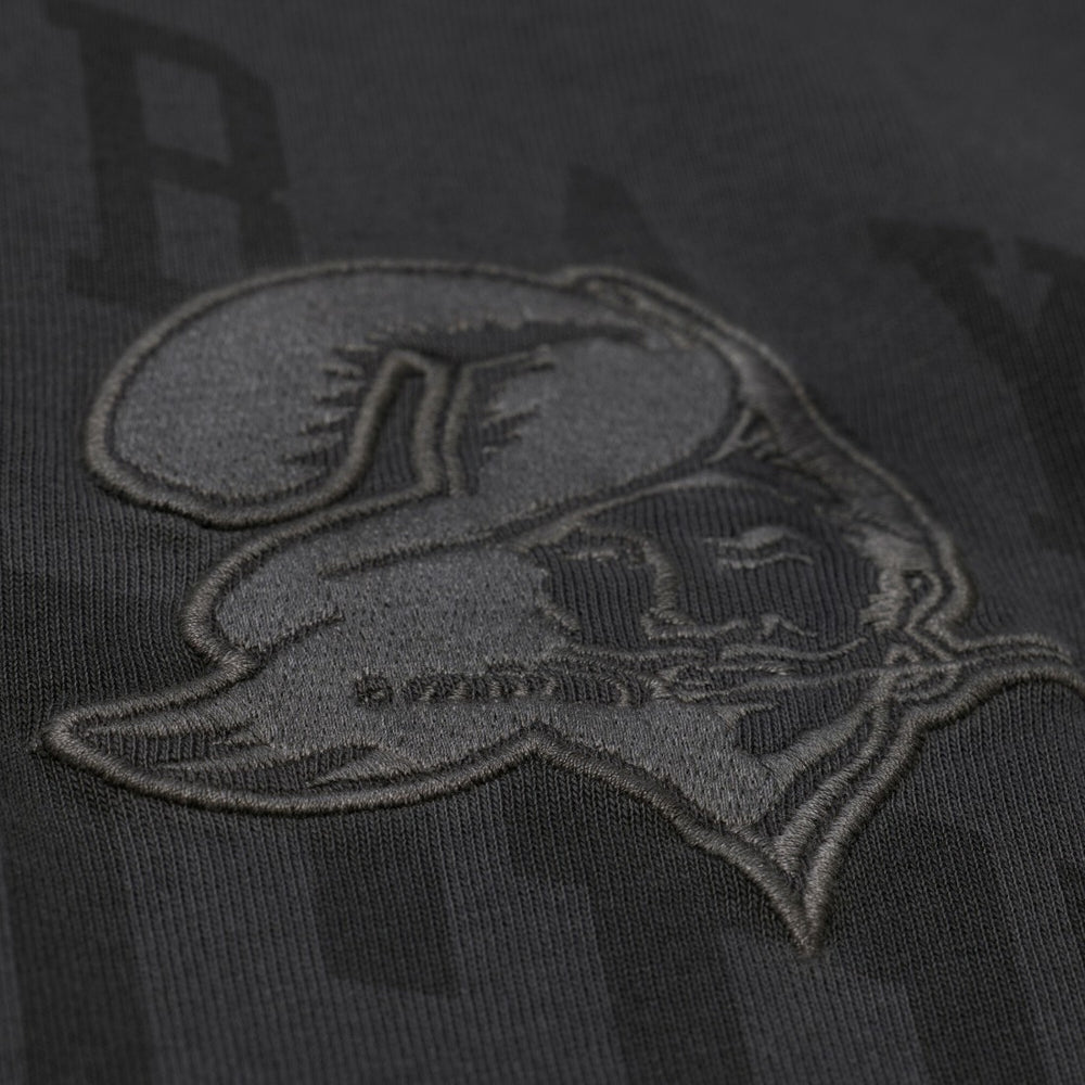Tampa Bay Buccaneers Downtown Collection Premium Vintage Logo T-Shirt - Black - Mitchell & Ness