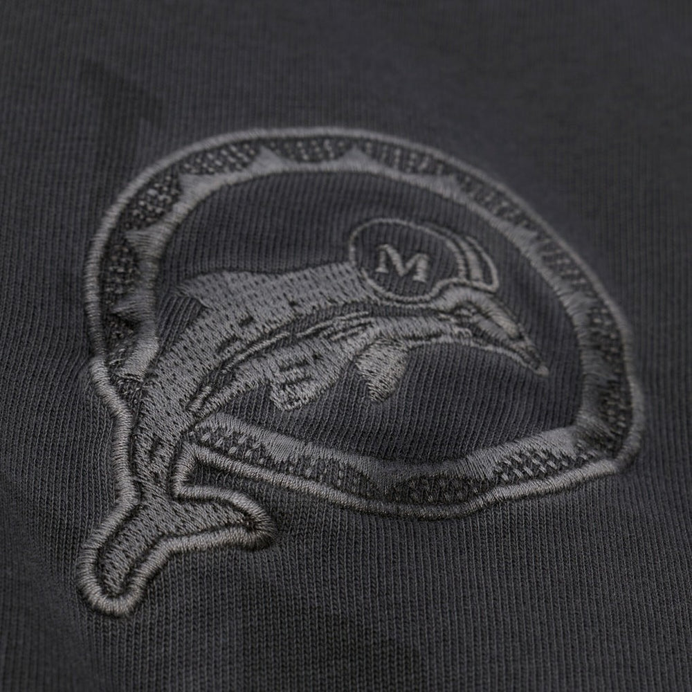 Miami Dolphins Downtown Collection Premium Vintage Logo T-Shirt - Black - Mitchell & Ness