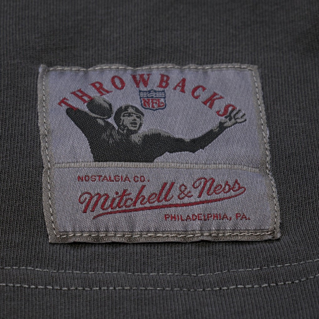 Green Bay Packers Downtown Collection Premium Vintage Logo T-Shirt - Black - Mitchell & Ness